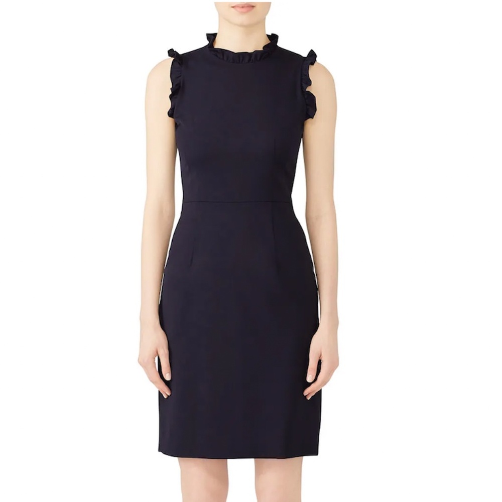 NEW Rebecca Taylor Navy Spring Ruffle Dress (with tag)
